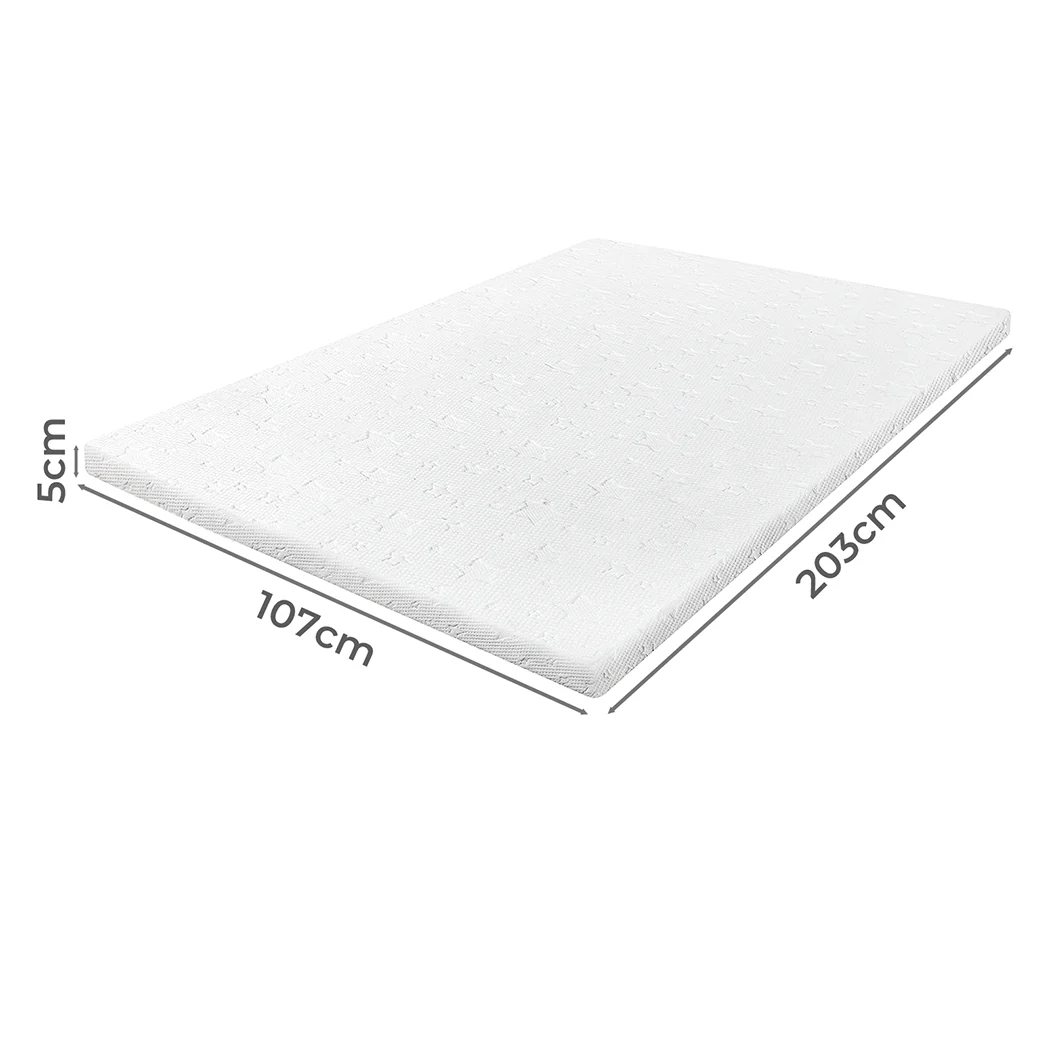 Dreamz Memory Foam Mattress Topper King Single 5cm - Image 2