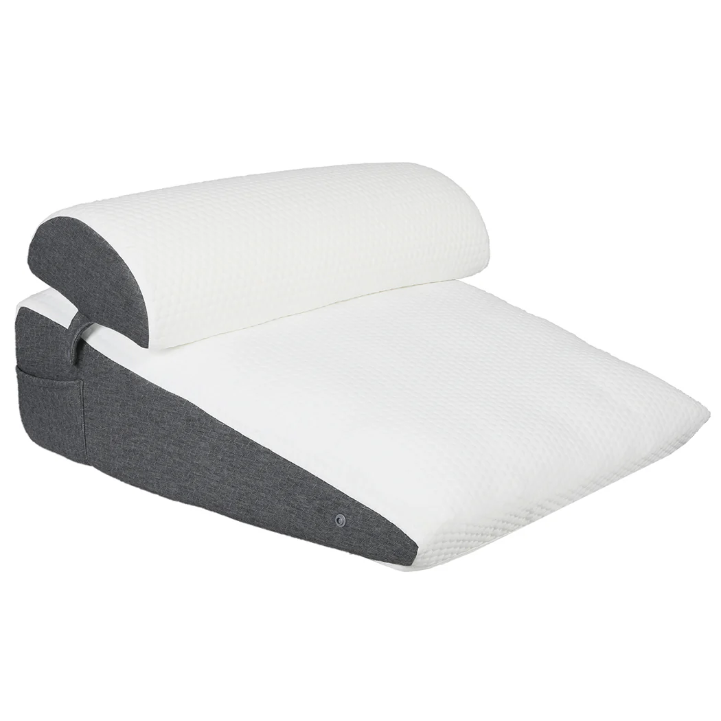 Dreamz Memory Foam Wedge Pillow Bed Back Neck Support Leg Raiser Cushion - Image 9