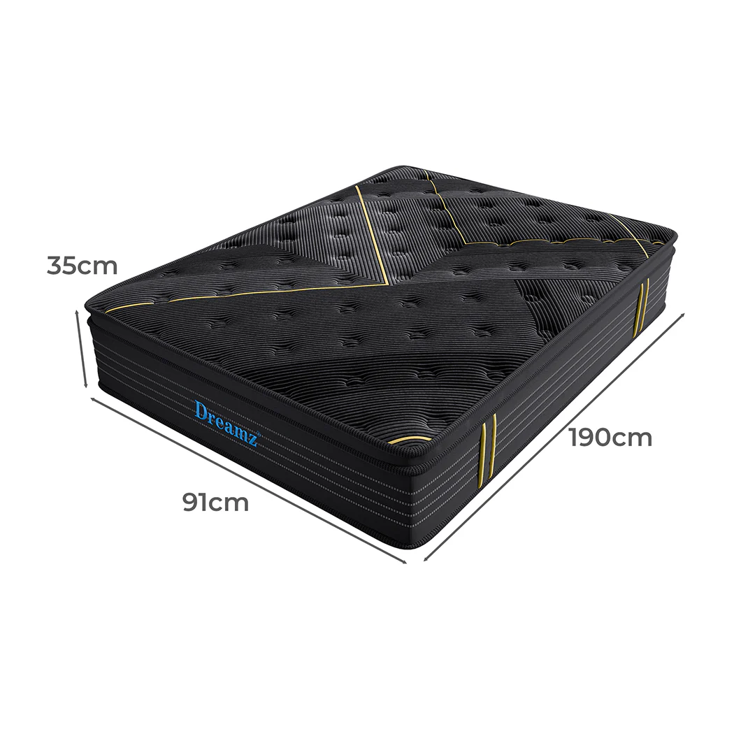Dreamz Spring Mattress Bamboo Euro Top Single - Image 2