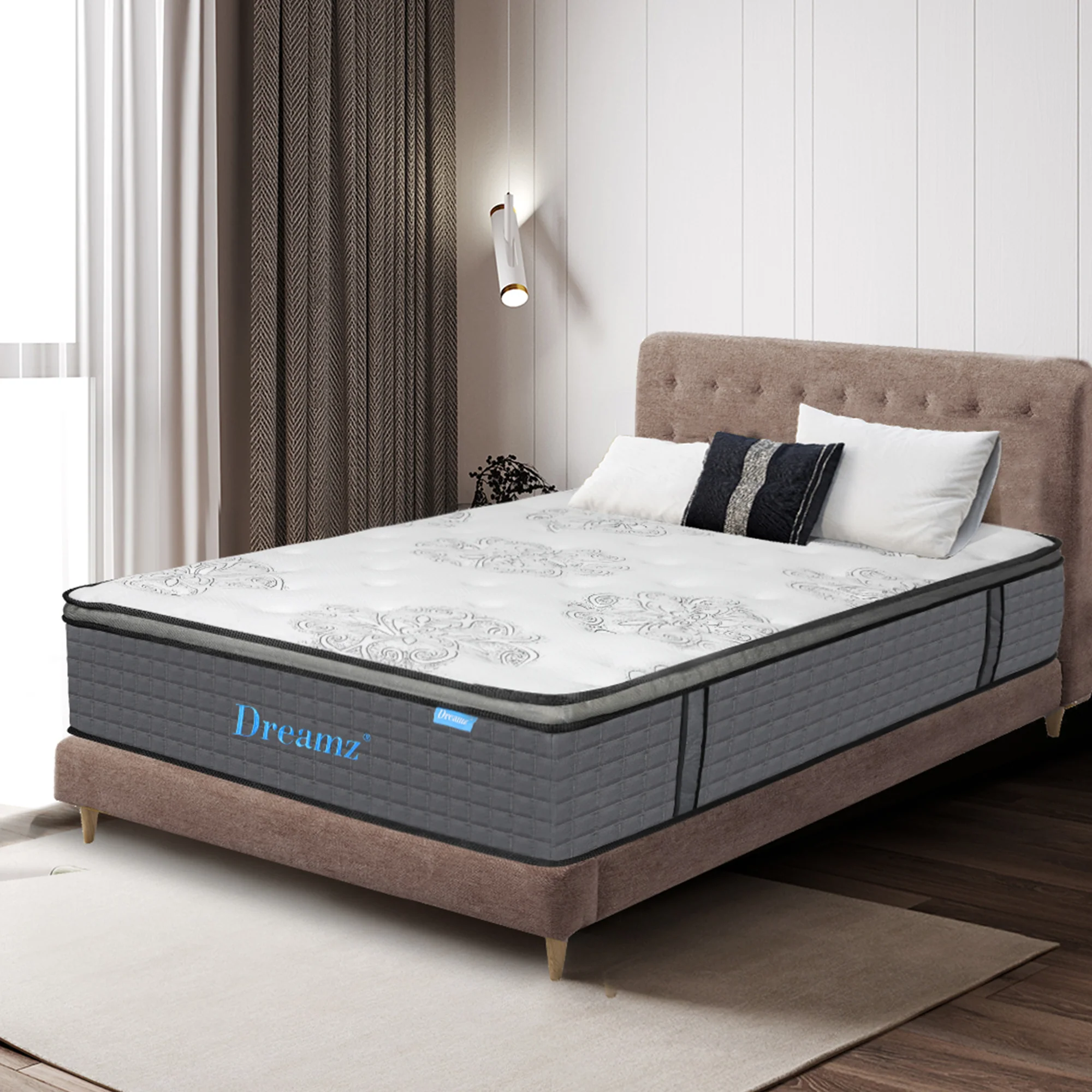Dreamz Spring Mattress Bed Pocket Egg Queen - Image 6
