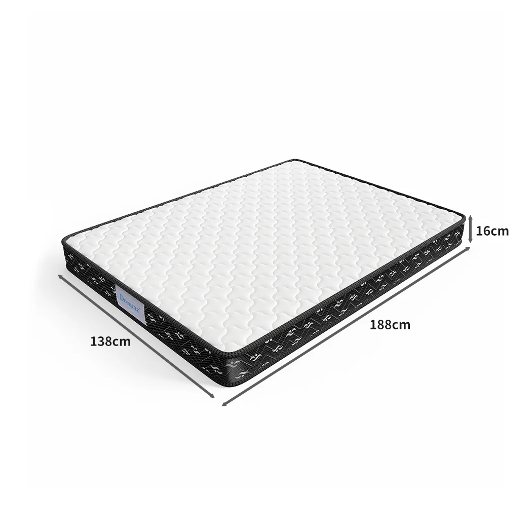 Dreamz Spring Mattress Bed Pocket Tight Double - Image 2