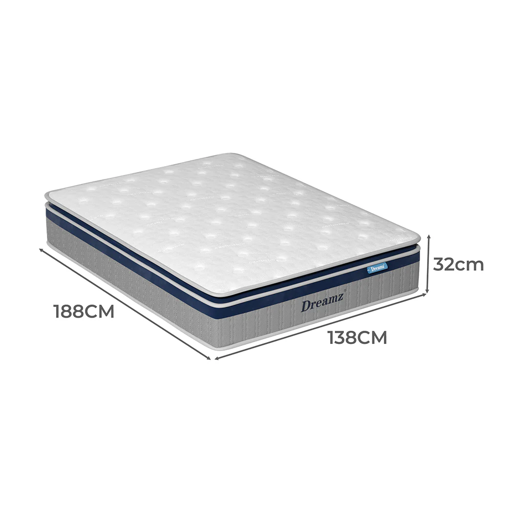 DreamZ Spring Mattress Pillow Top All Sizes  32CM - Image 2