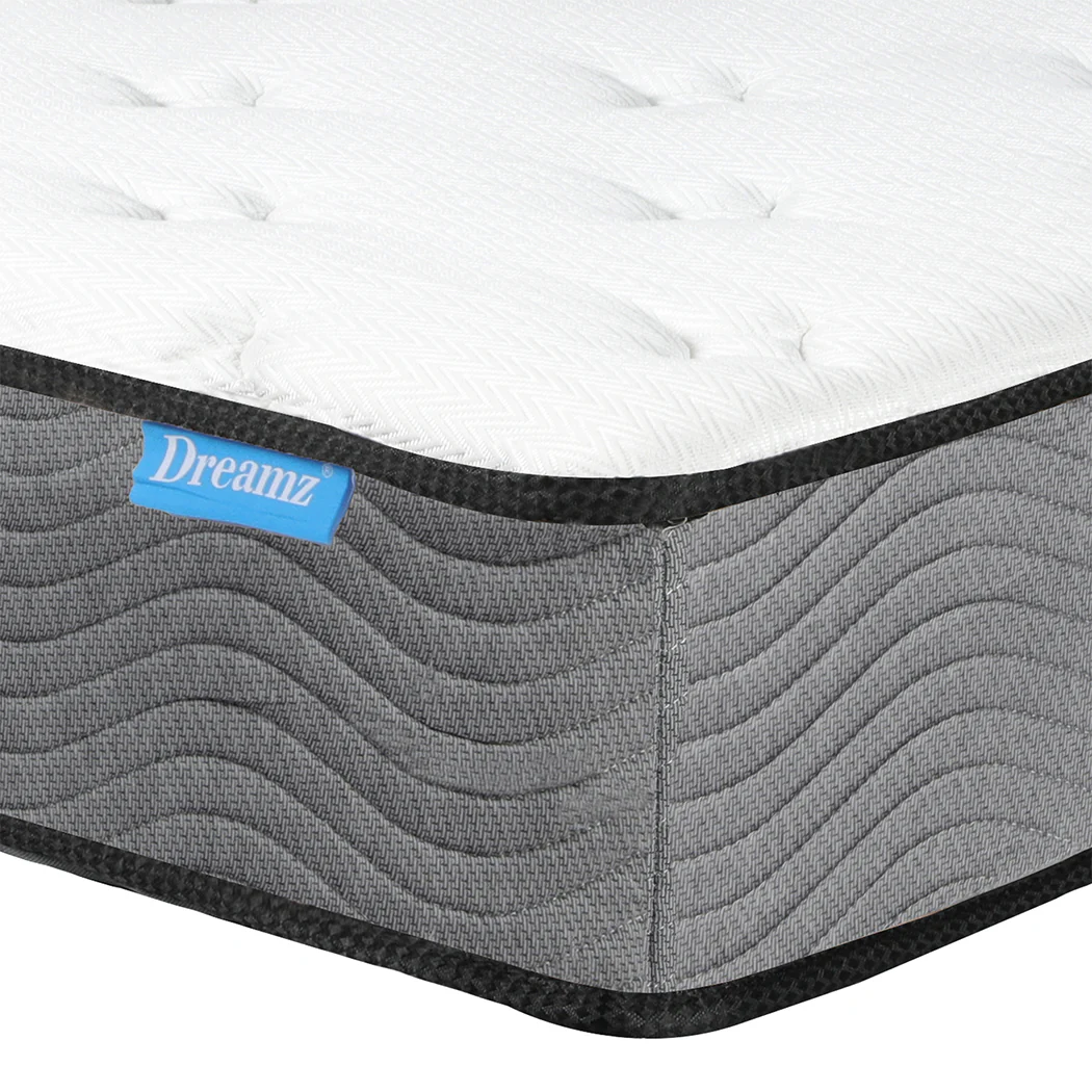 Dreamz Spring Mattress Pocket Bed Top King Single - Image 5