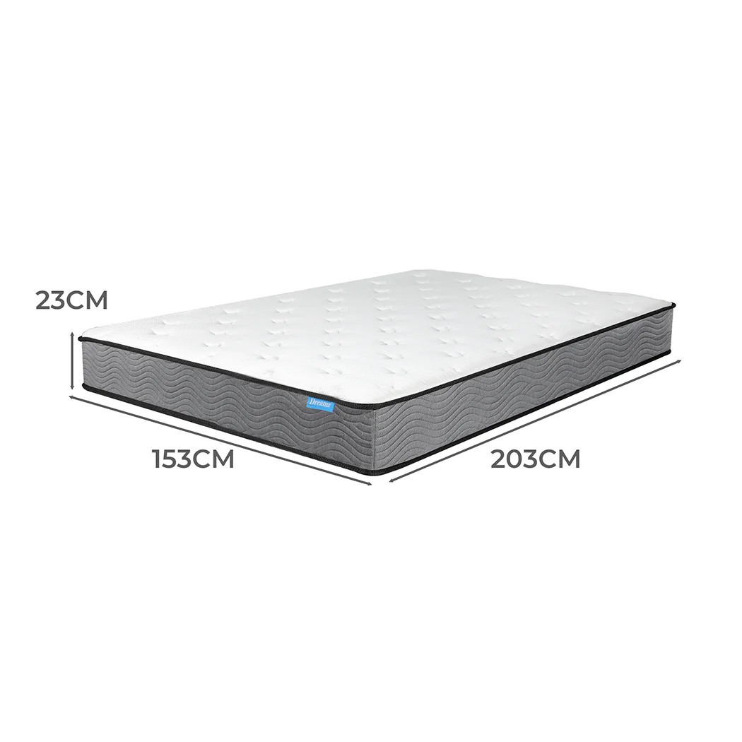 Dreamz Spring Mattress Pocket Bed Top Queen - Image 2
