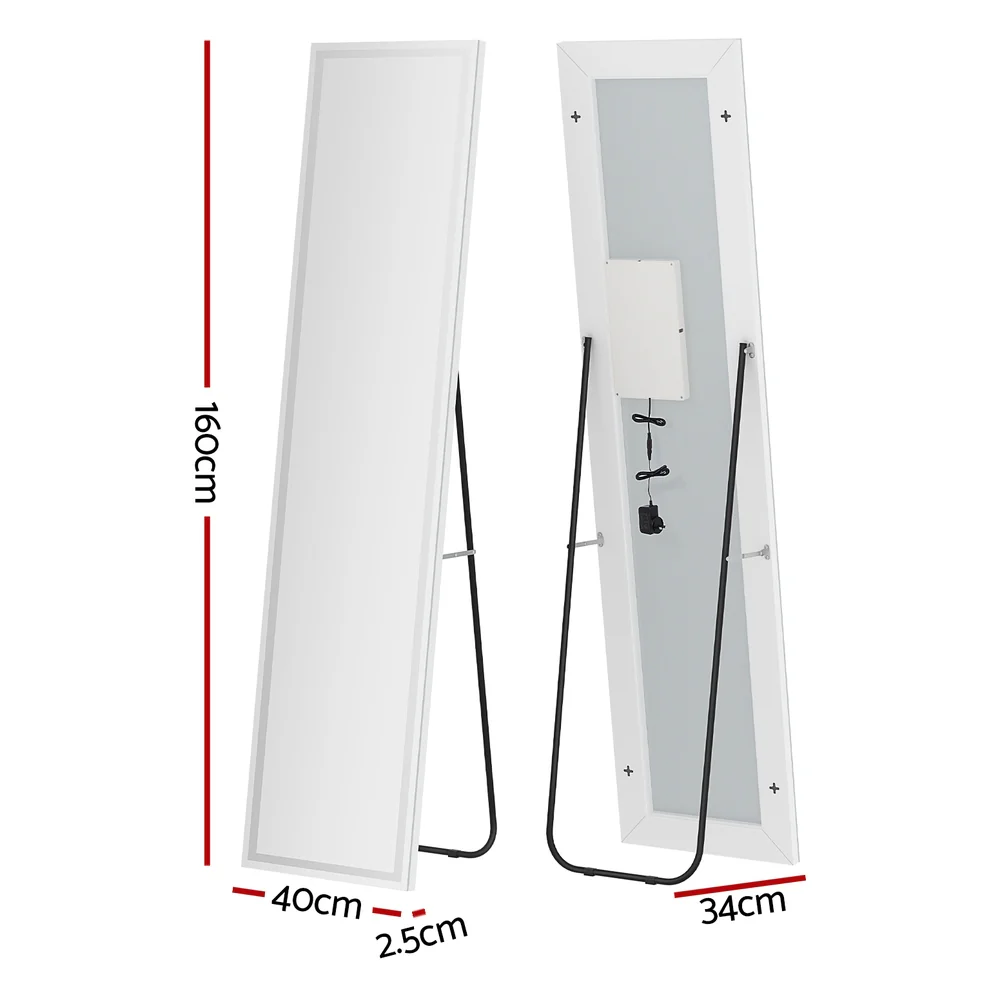 Embellir Full-Length Floor Wall Mirrors LED Light - Image 2