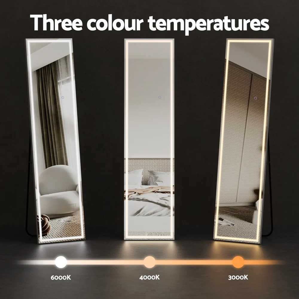 Embellir Full-Length Floor Wall Mirrors LED Light - Image 5