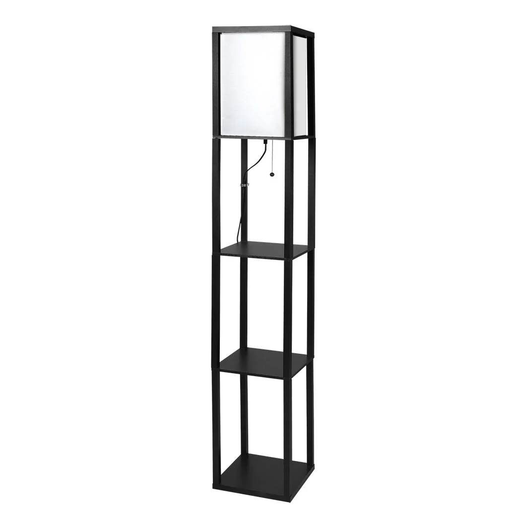 EMITTO Floor Lamp Storage Shelf LED Black - Image 8