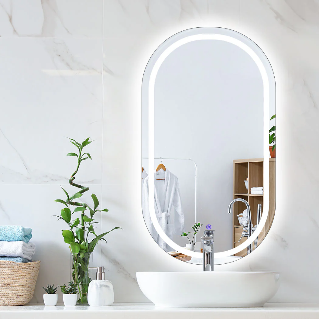 EMITTO LED Wall Mirror Oval Anti-fog 50x90cm - Image 7
