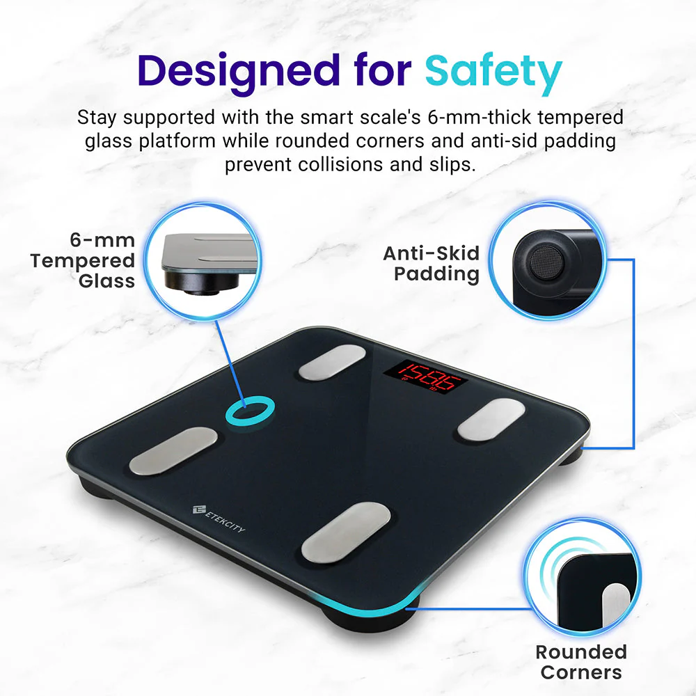 Etekcity Smart Scale for Body Weight - Black - Image 9