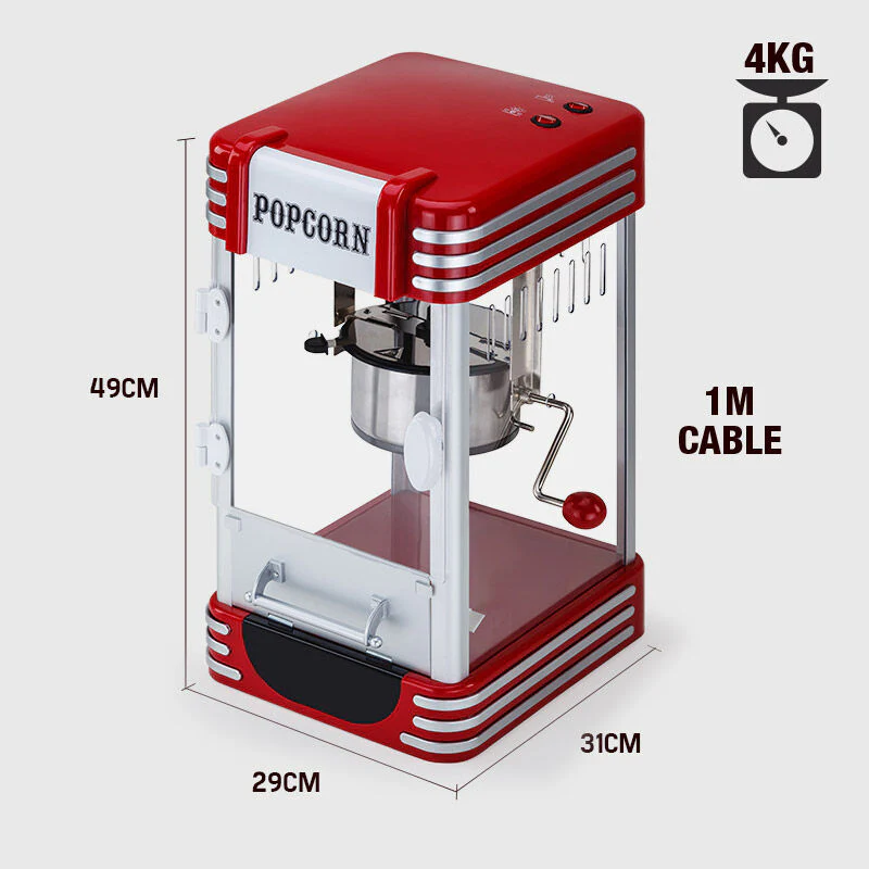 EuroChef Popcorn Machine - Popper Popping Classic Cooker Microwave - Image 10