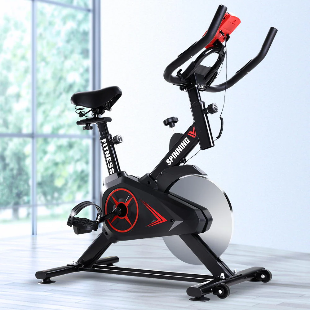 Everfit Spin Bike Exercise Bike Flywheel Cycling Home Gym Fitness Machine - Image 7