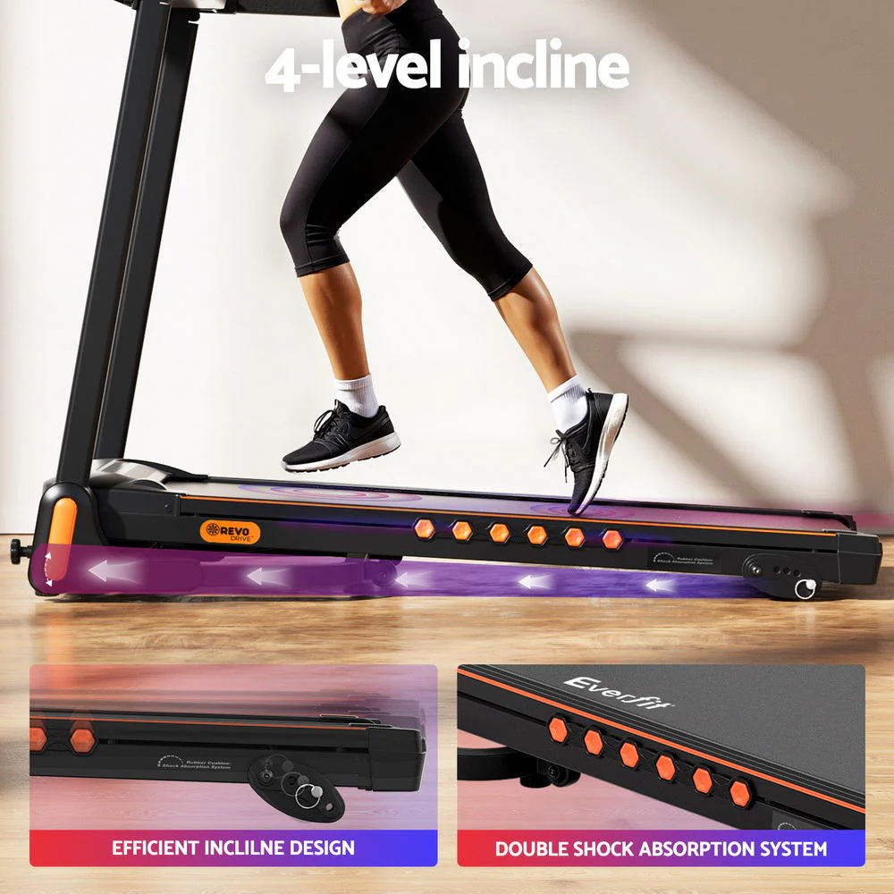 Everfit Treadmill Electric Home Gym Fitness Exercise Equipment Incline 390mm - Image 6