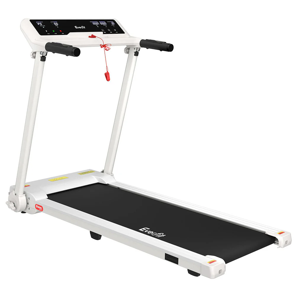 Everfit Treadmill Electric Home Gym Fitness Exercise Knob Foldable 450mm White - Image 7