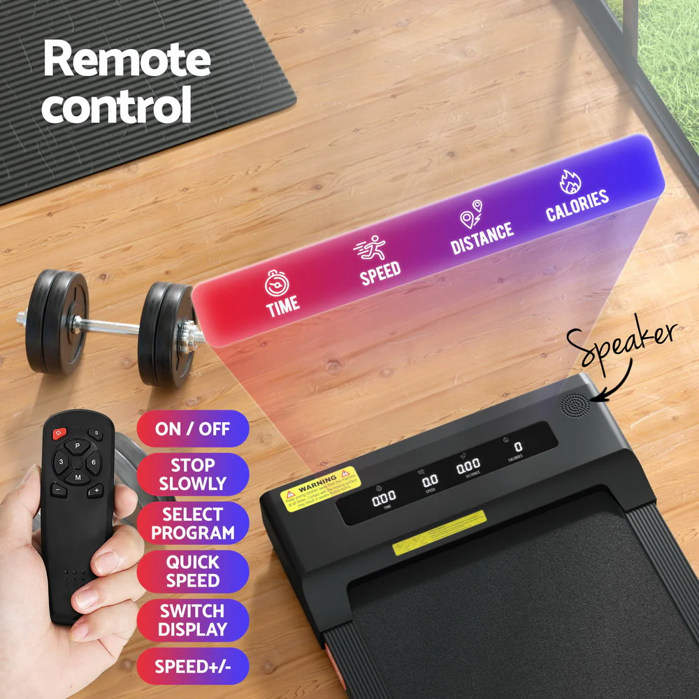 Everfit Treadmill Electric Walking Pad Under Desk Home Gym Fitness 400mm Black - Image 6