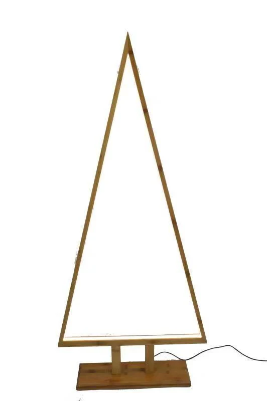 Extra Large Bamboo Christmas Tree LED Floor Lamp Light Xmas - Natural - Image 2