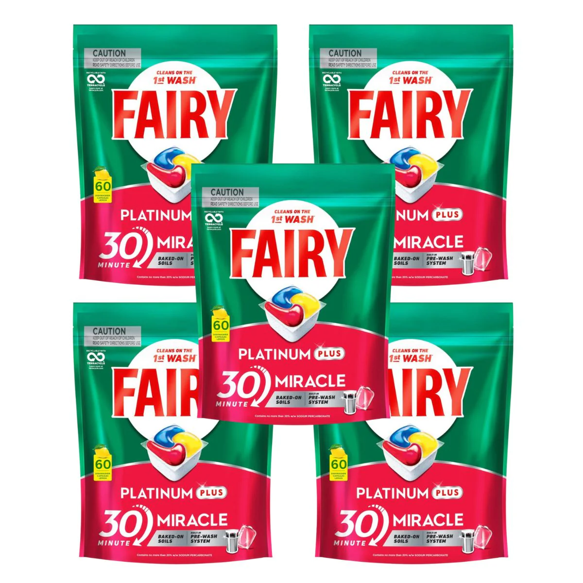 Fairy Platinum Plus x 300 Lemon Dishwasher Tablets - Image 2