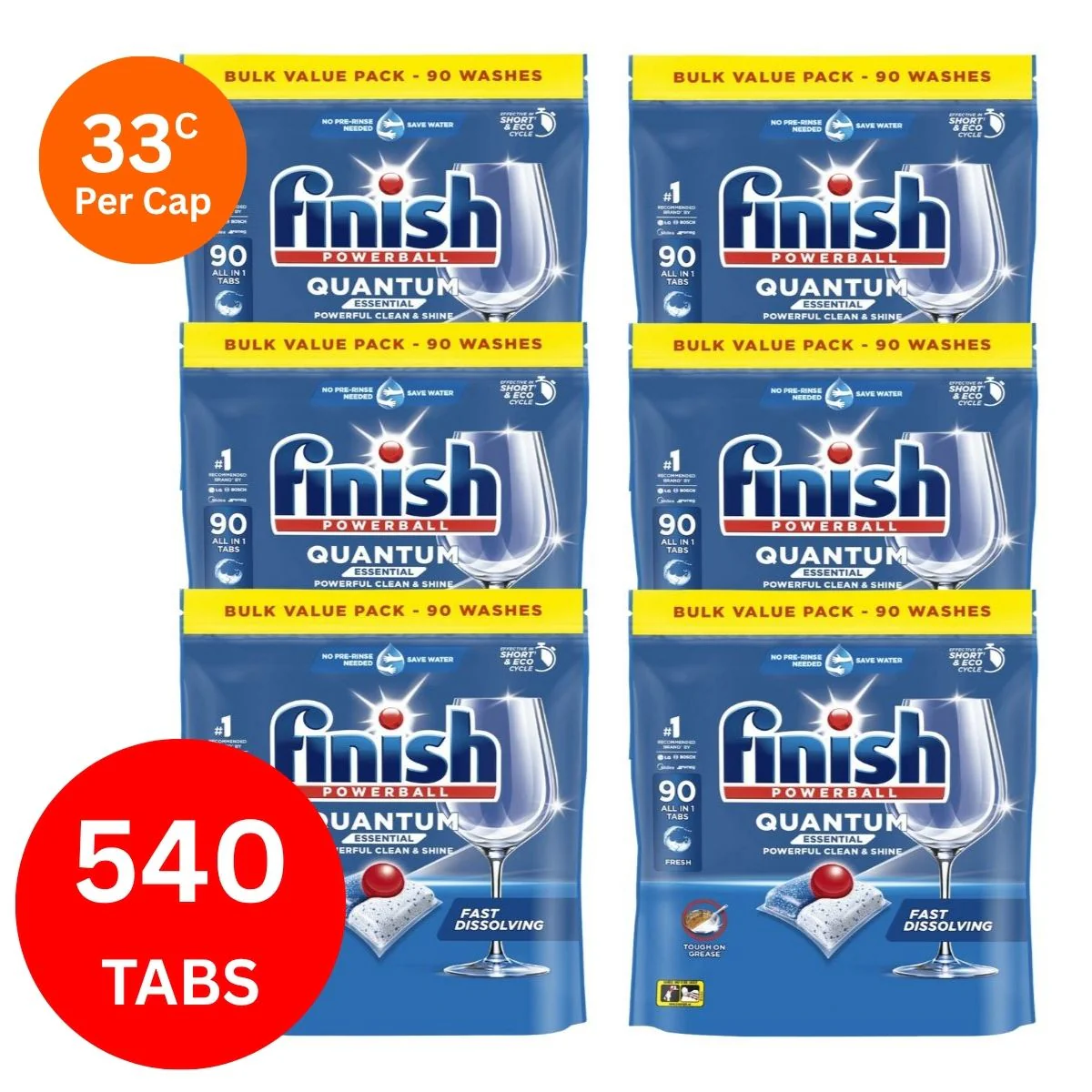Finish Quantum x 540 Dishwasher Tablets - Image 4