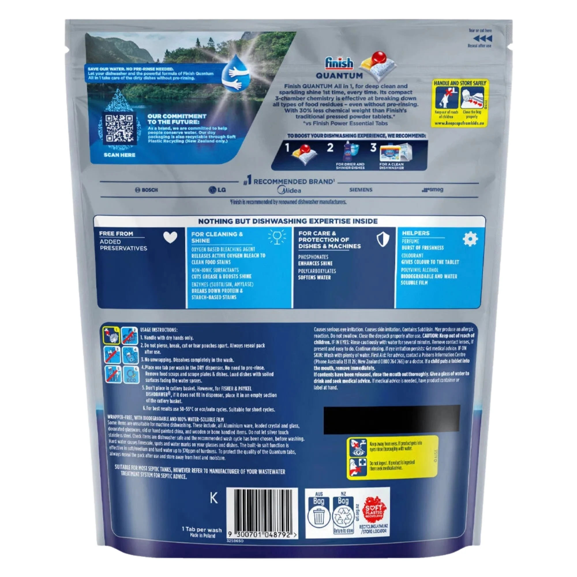 Finish Ultimate All in 1 x 216 Lemon Sparkle Dishwashing Tablets