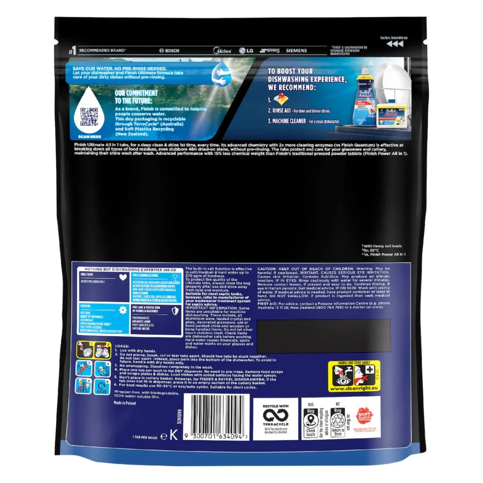 Finish Ultimate Lemon x 325 Dishwasher Tablets