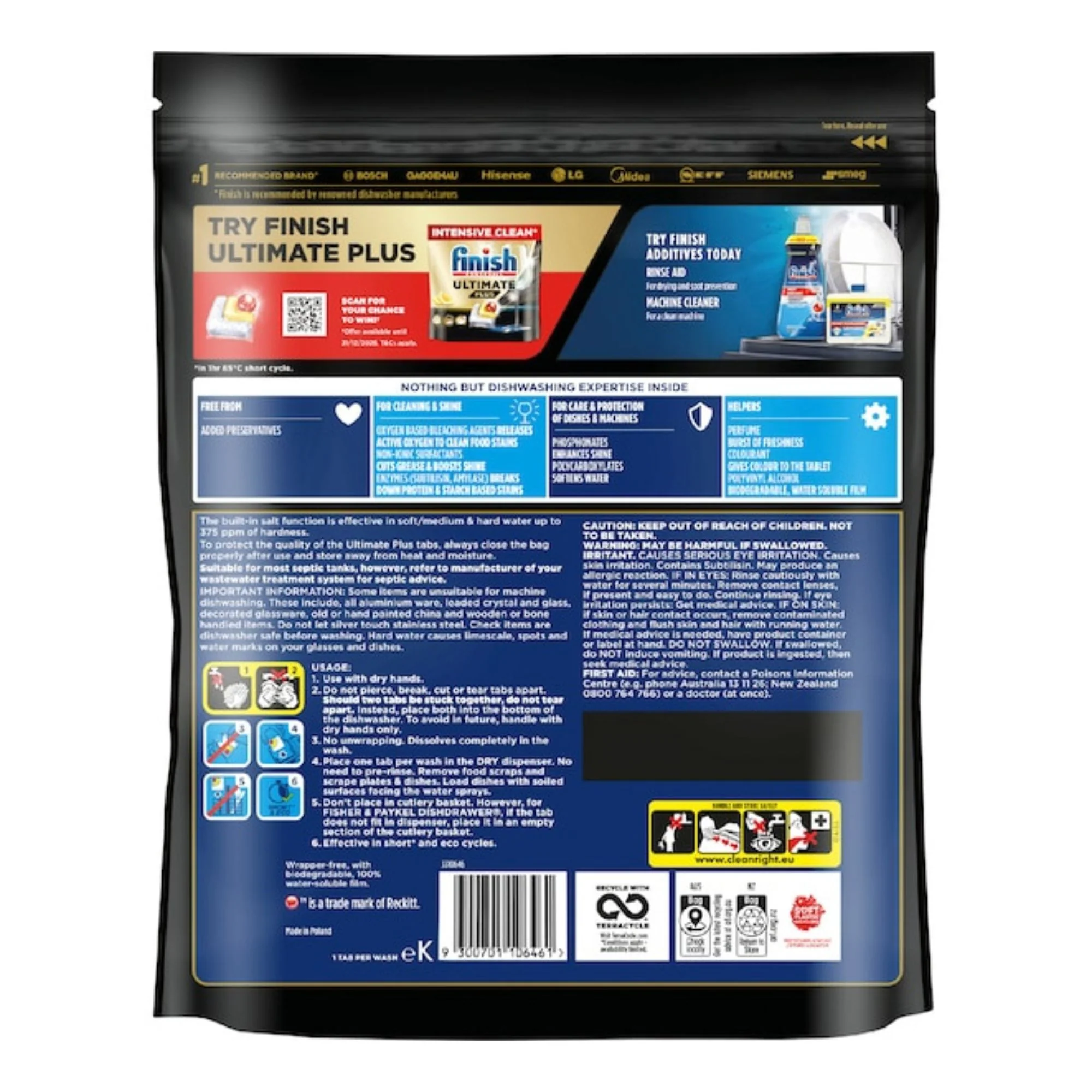 Finish Ultimate Plus x 297 Lemon Dishwasher Tablets