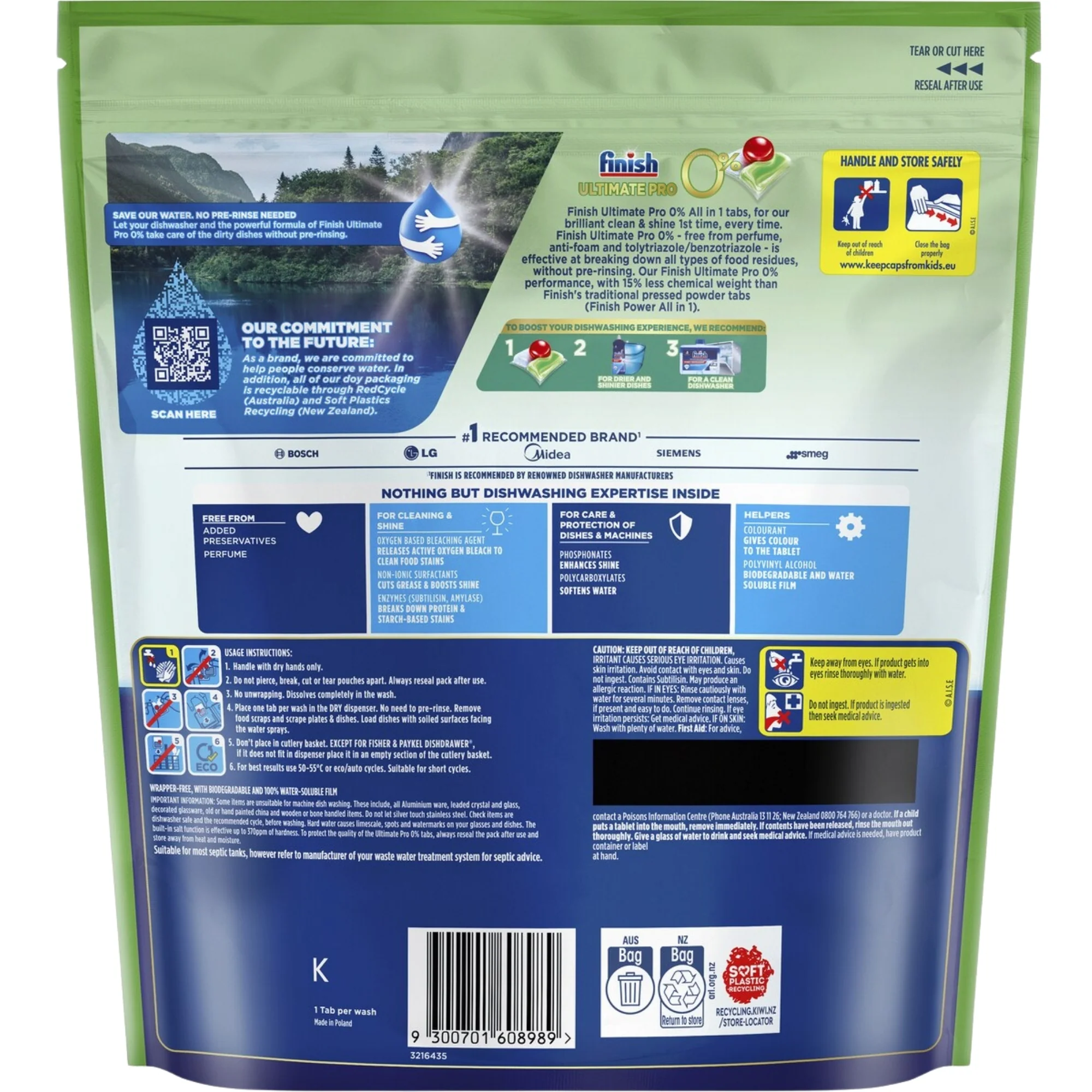 Finish Ultimate Pro 0% x 384 Dishwashing Tablets