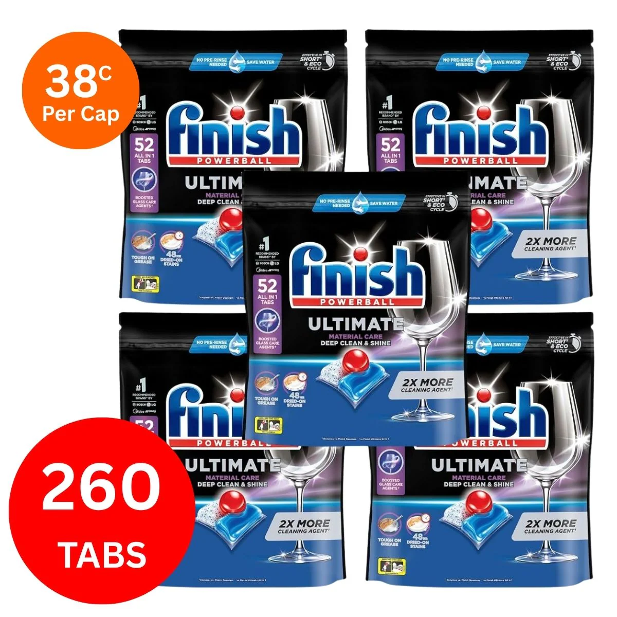 Finish Ultimate x 260 Dishwasher Tablets - Image 3