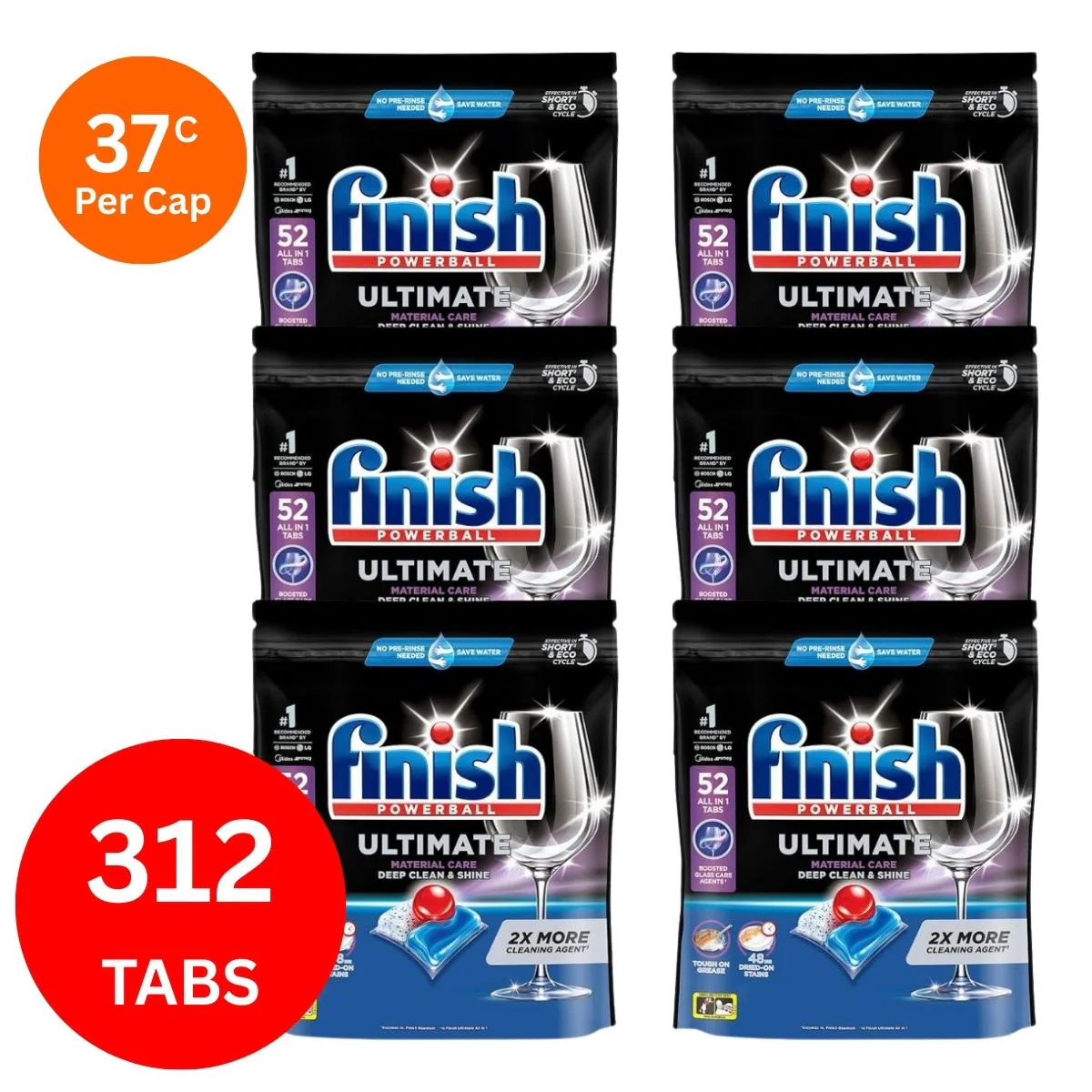 Finish Ultimate x 312 Dishwasher Tablets - Image 3