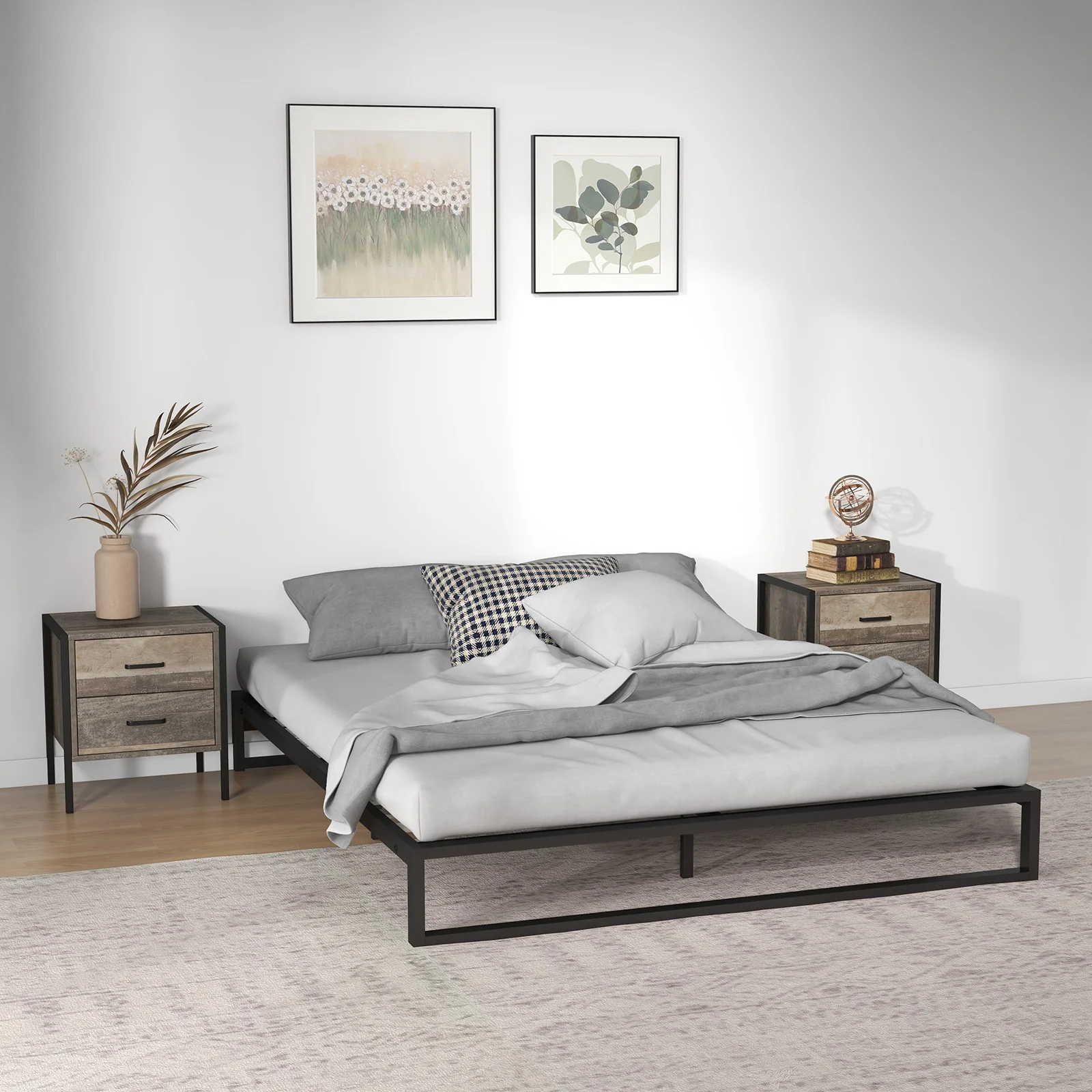 Florence Metal bed base - Queen - Image 5