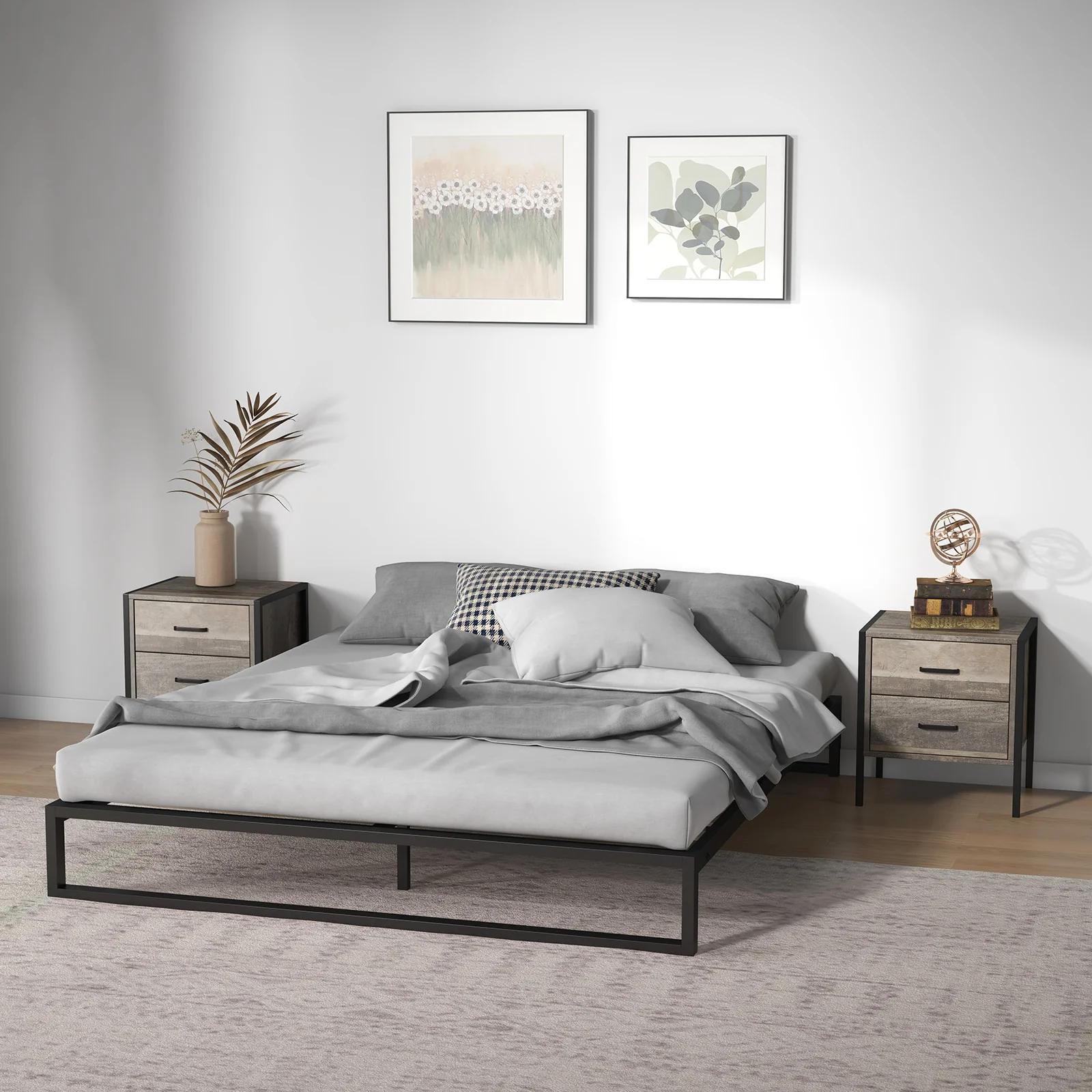 Florence Metal bed base - Queen - Image 7