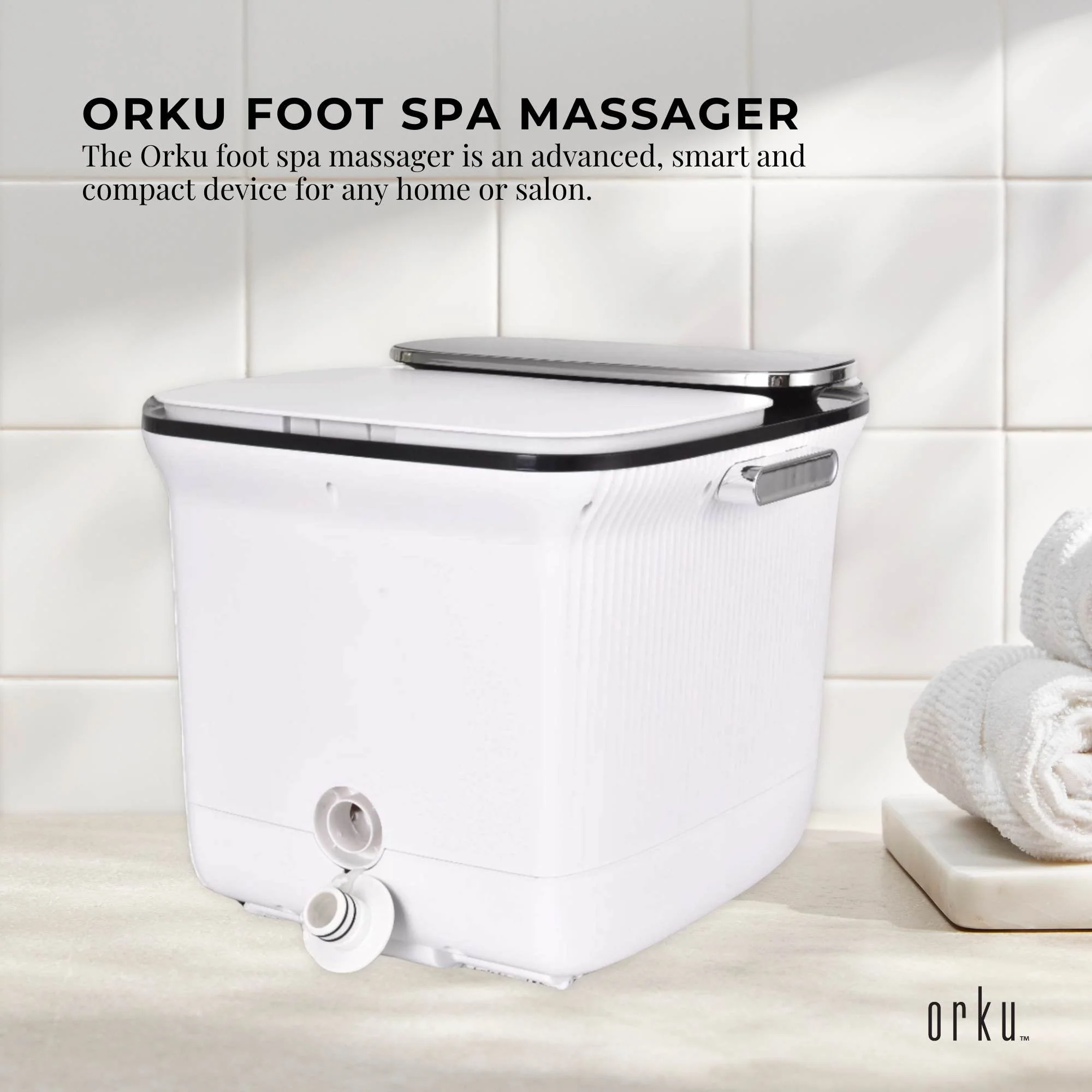 Foot Spa Automatic Water Heating Massager - Electric Pedicure Bath - Image 2