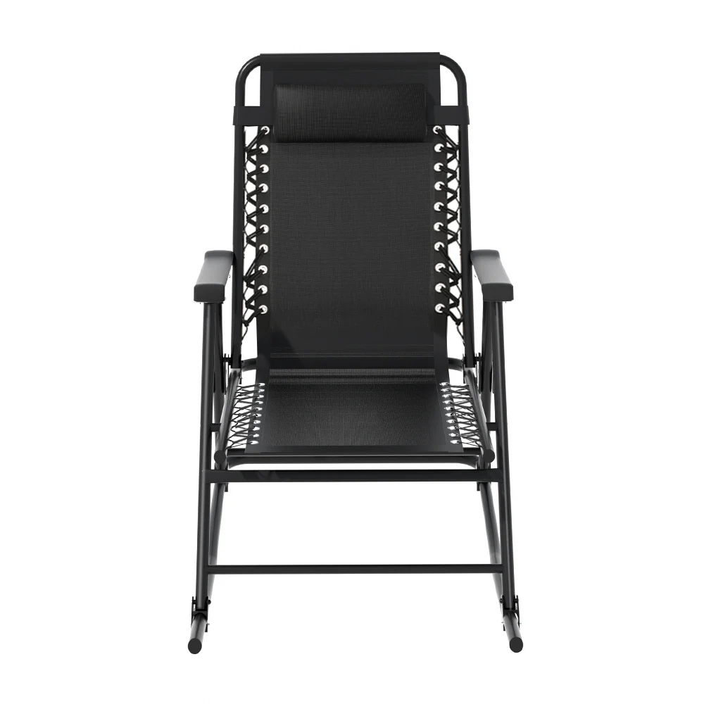 Gardeon Outdoor Rocking Chair Folding Reclining Recliner Patio Furniture Garden - Image 3