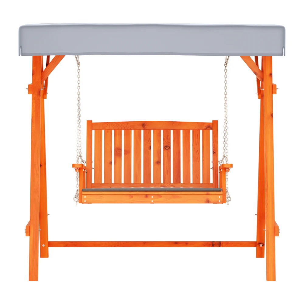 Gardeon Swing Chair Wooden Garden Bench Canopy 2 Seater Outdoor Furniture - Image 3