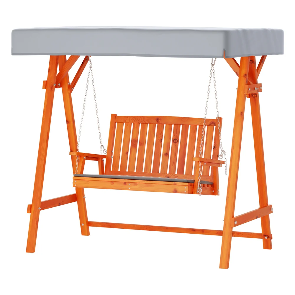 Gardeon Swing Chair Wooden Garden Bench Canopy 2 Seater Outdoor Furniture - Image 8