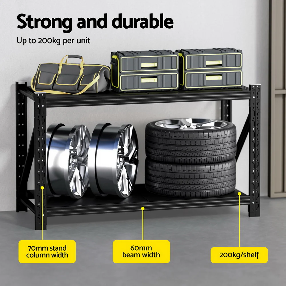 Giantz 1.5Mx0.9M Warehouse Shelving Garage Rack - Image 4