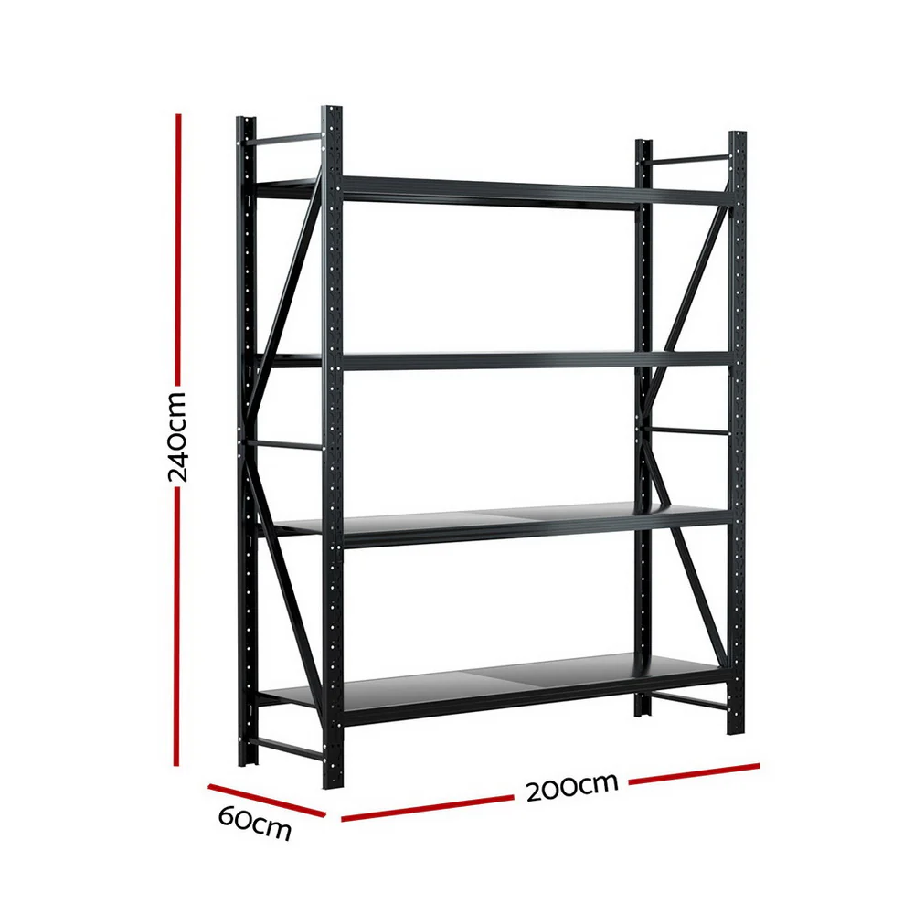 Giantz 2.4Mx2M Warehouse Shelving Garage Rack - Image 2