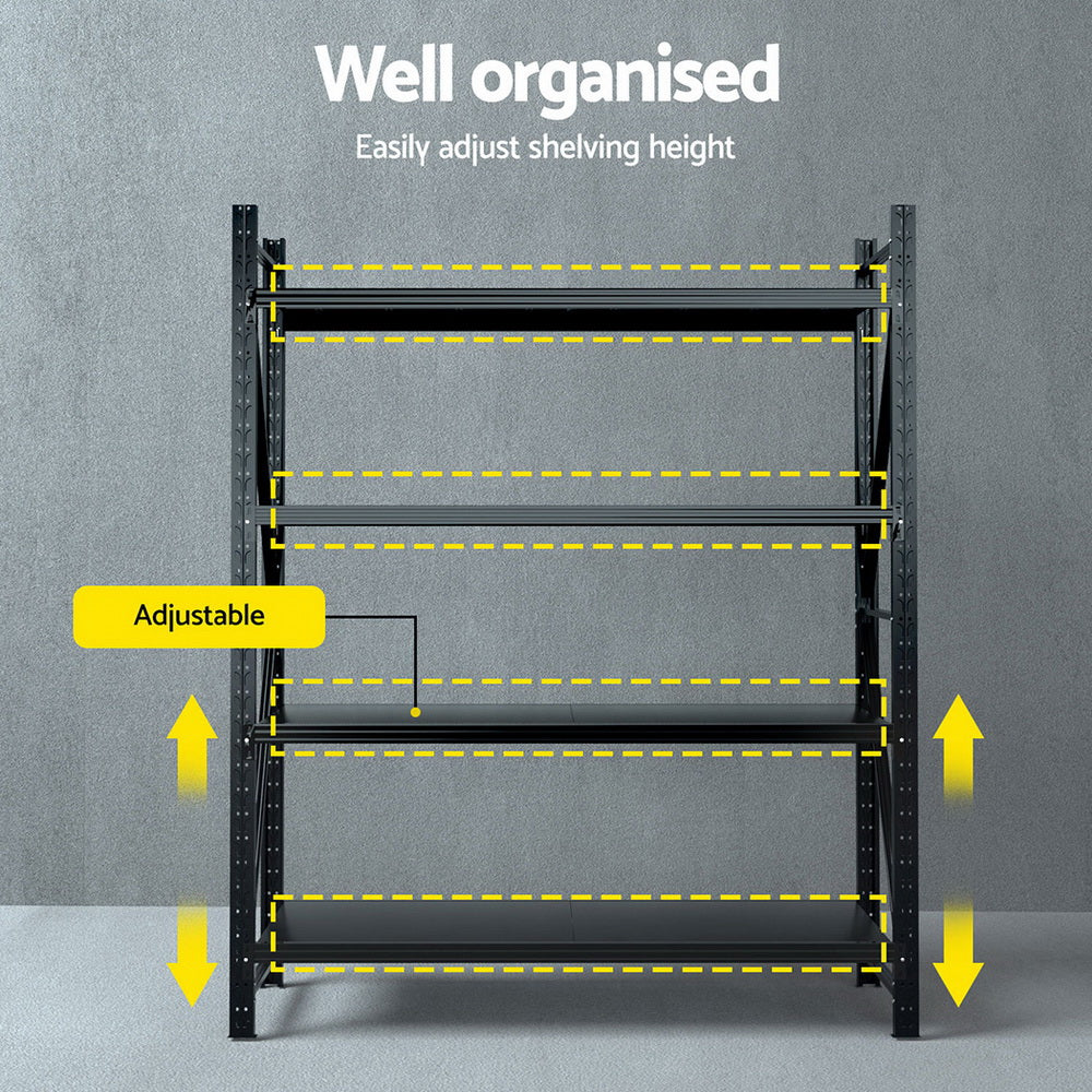 Giantz 2.4Mx2M Warehouse Shelving Garage Rack - Image 5