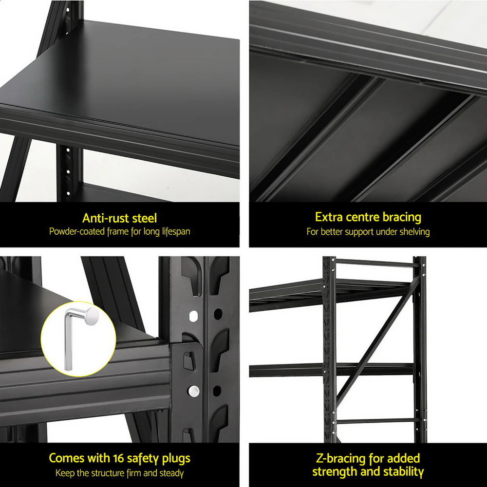 Giantz 2.4Mx2M Warehouse Shelving Garage Rack - Image 6