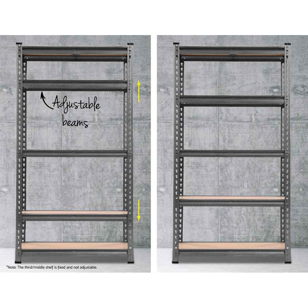 Giantz 2x1.5M Garage Shelving Warehouse Rack Storage Racking Storage Steel - Image 5