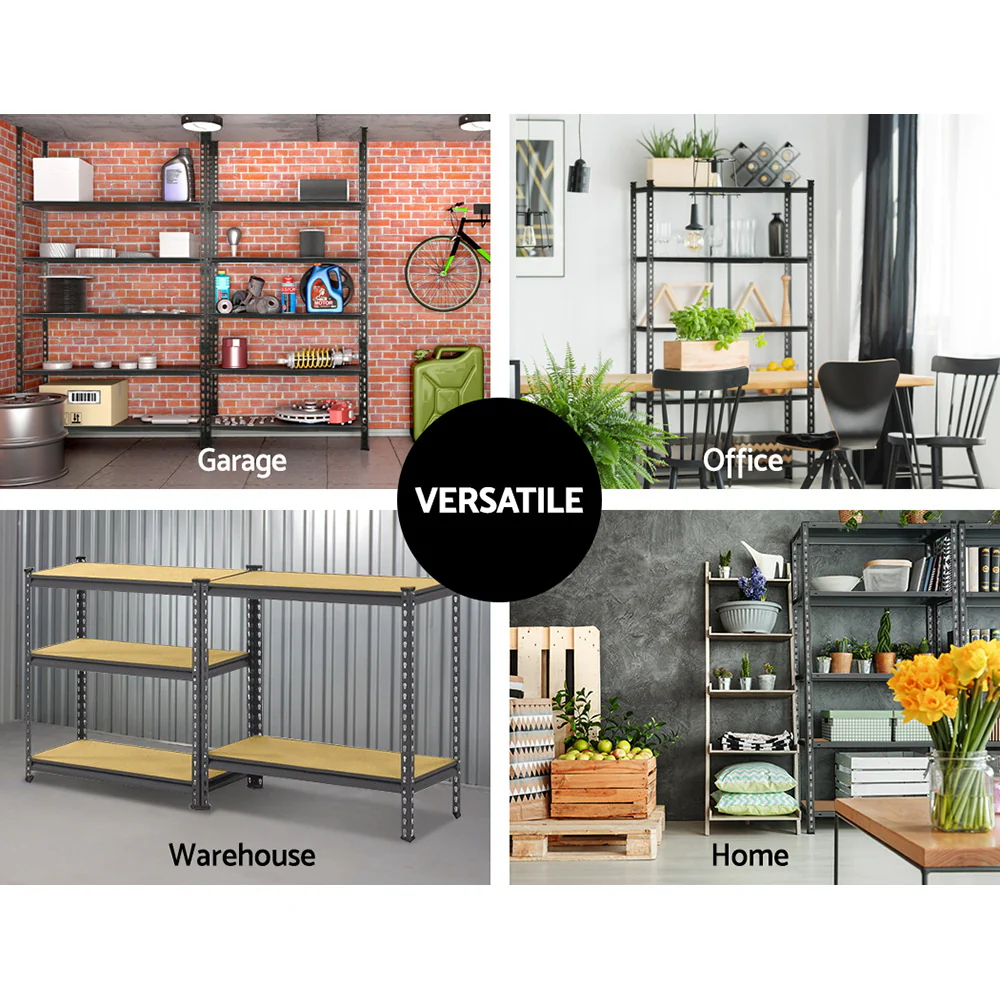 Giantz 2x1.8M Garage Shelving Warehouse Rack Pallet Racking Storage Charcoal - Image 6