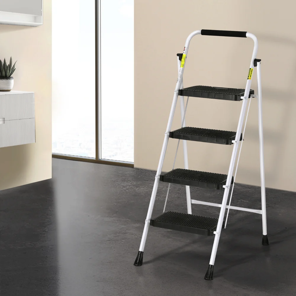 Giantz 4 Step Ladder Multi-Purpose Folding Steel Light Weight Platform - Image 5