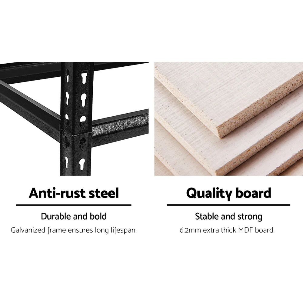 Giantz 6X1.5M Garage Shelving Warehouse Rack Storage Shelves Pallet Racking - Image 5