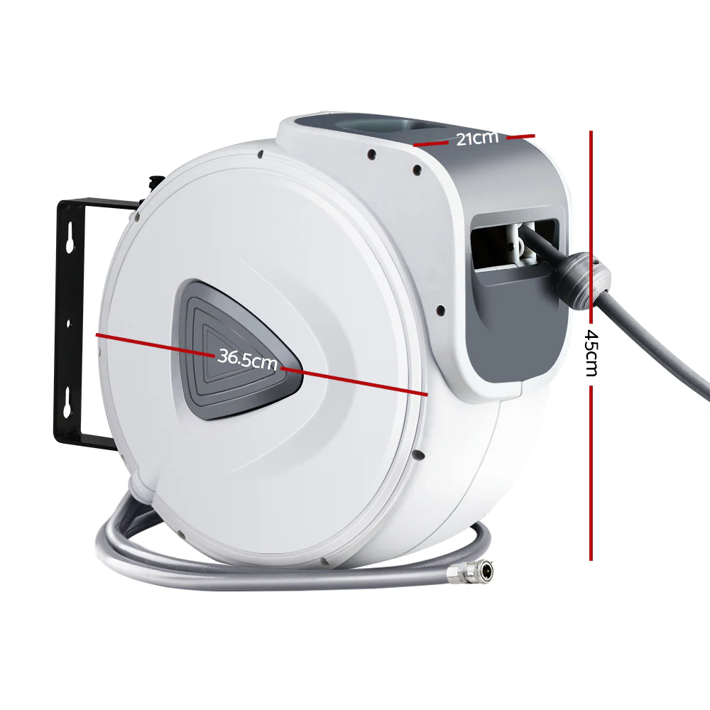Giantz Air Hose Reel 20m Retractable Rewind Swivel Wall Mount Compressor Garage - Image 5
