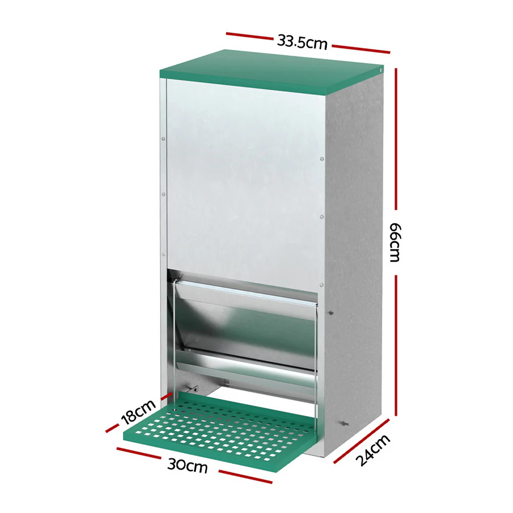 Giantz Automatic Chicken Feeder Port Coop Chick Poultry Treadle Self Opening - Image 2