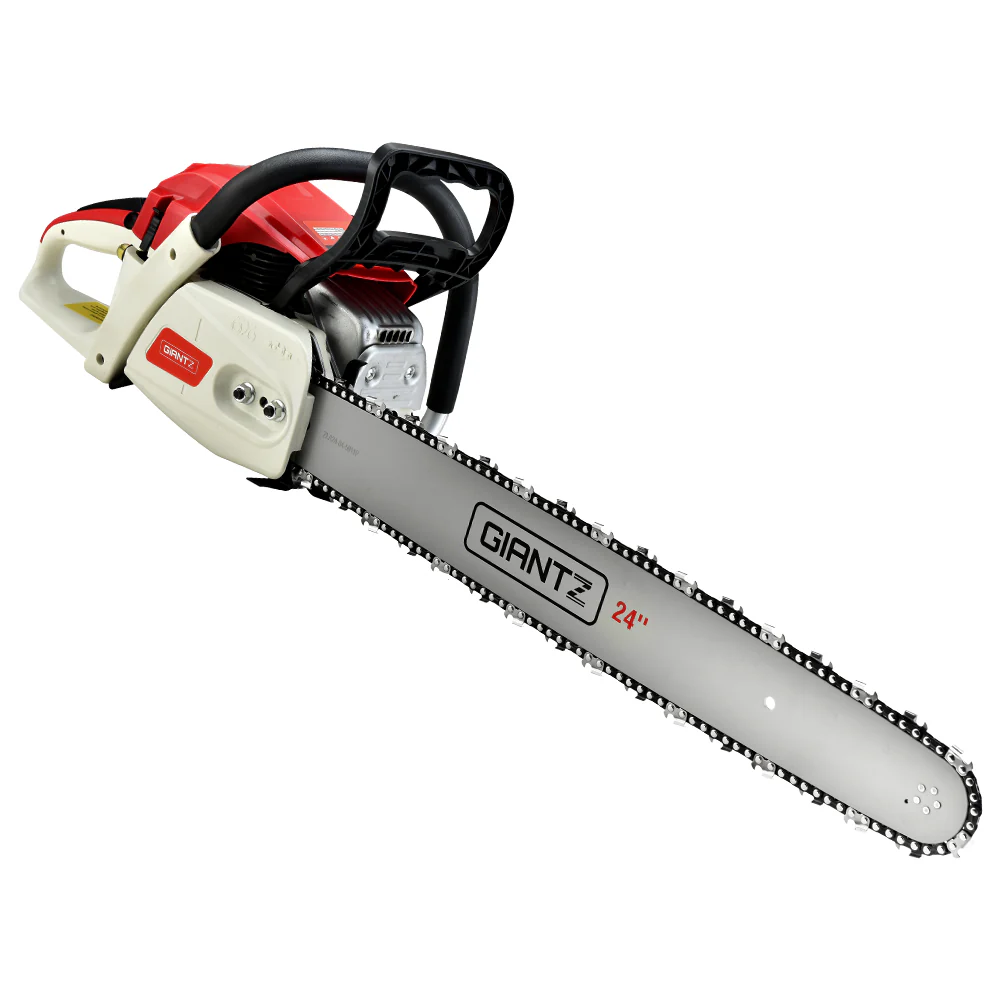 Giantz Chainsaw Petrol 65CC 24" Bar Commercial E-Start Pruning Chain Saw - Image 7