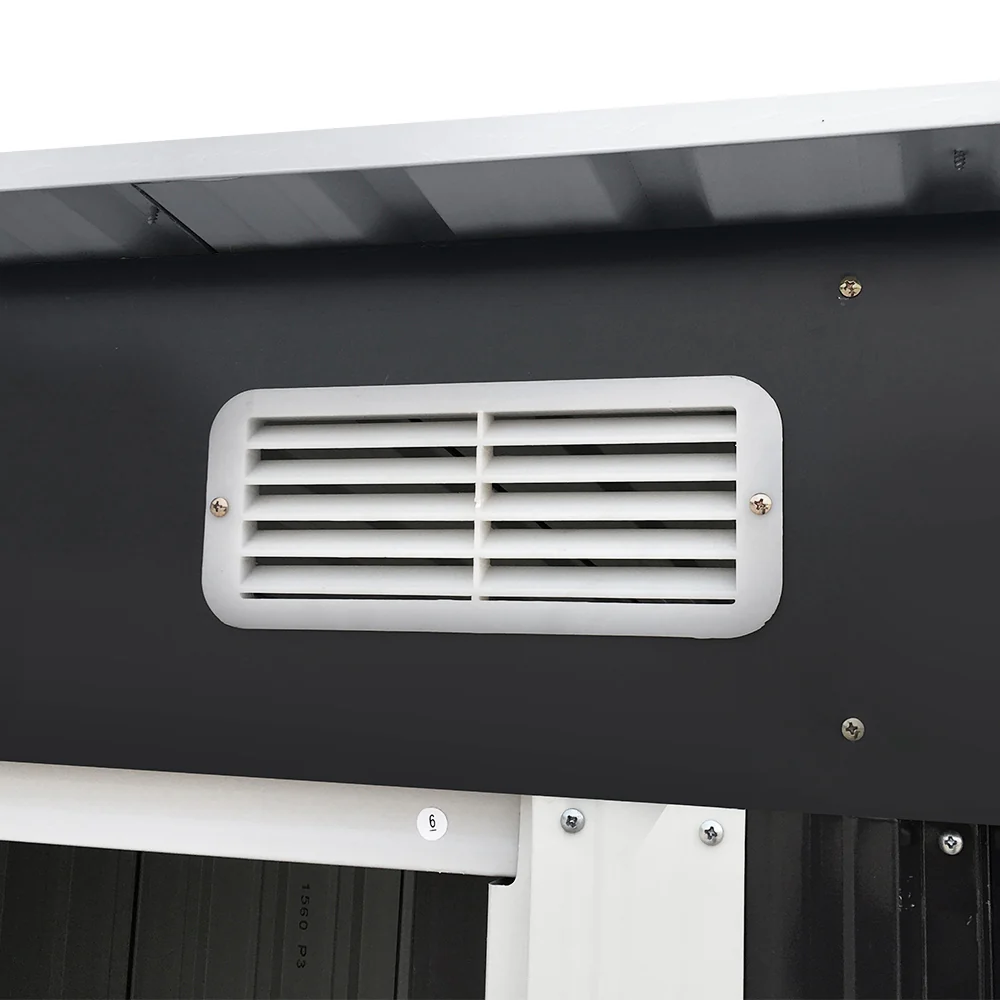 Giantz Garden Shed 2.38x1.31M Sheds Outdoor Storage Tool Metal Workshop Shelter Sliding Door - Image 5