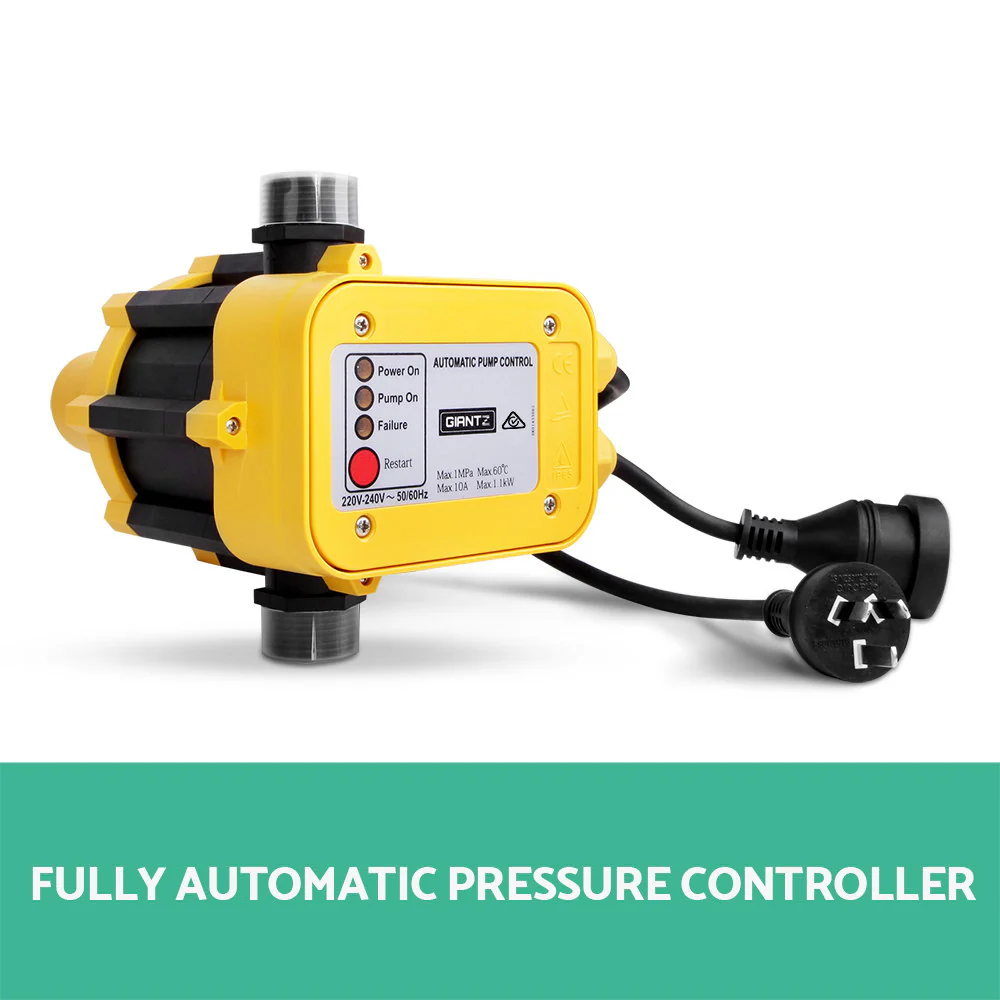 Giantz Garden Water Pump High Pressure 2500W Max. 5-Stage Tank Irrigation Yellow - Image 6