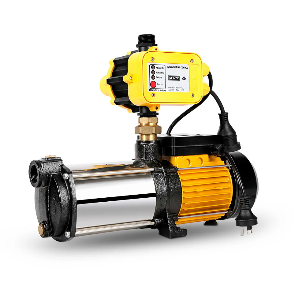Giantz Garden Water Pump High Pressure 2500W Max. 5-Stage Tank Irrigation Yellow - Image 8