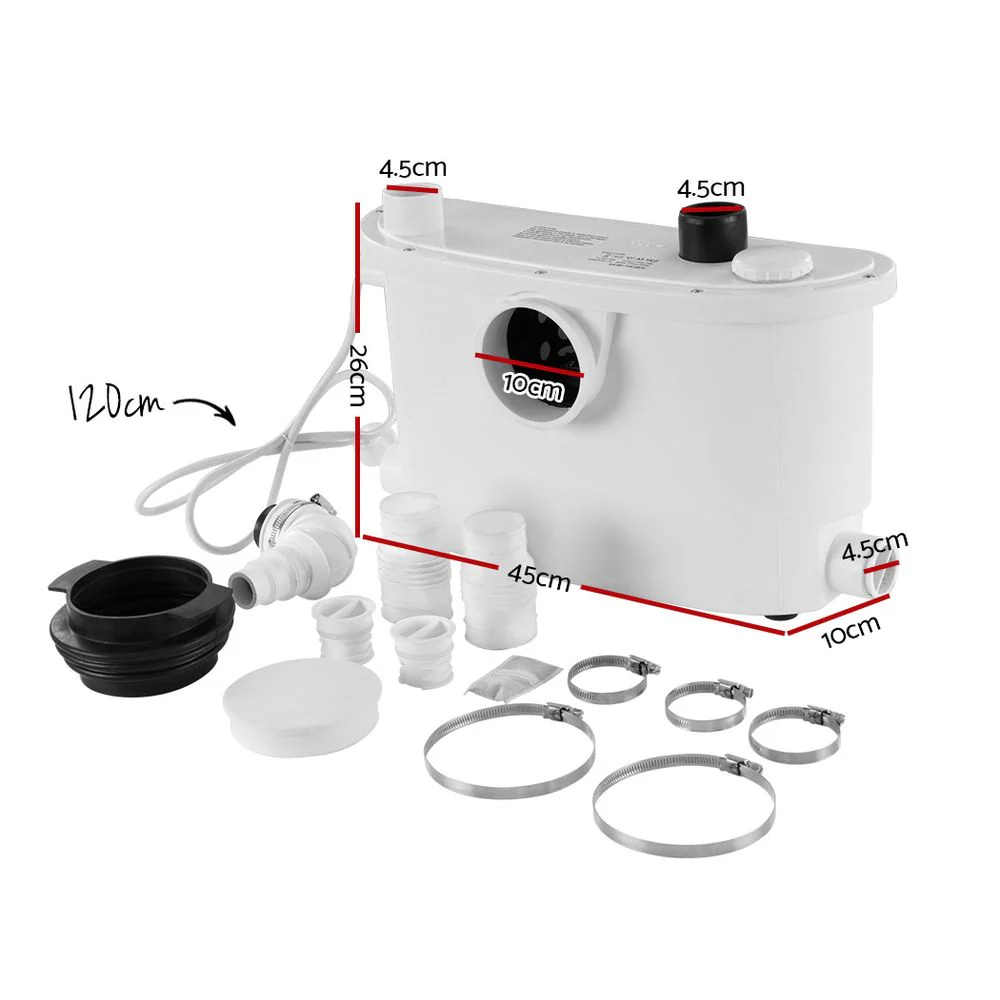 Giantz Macerator Sewerage Pump Waste Water Marine Toilet Disposal Unit Clean - Image 2