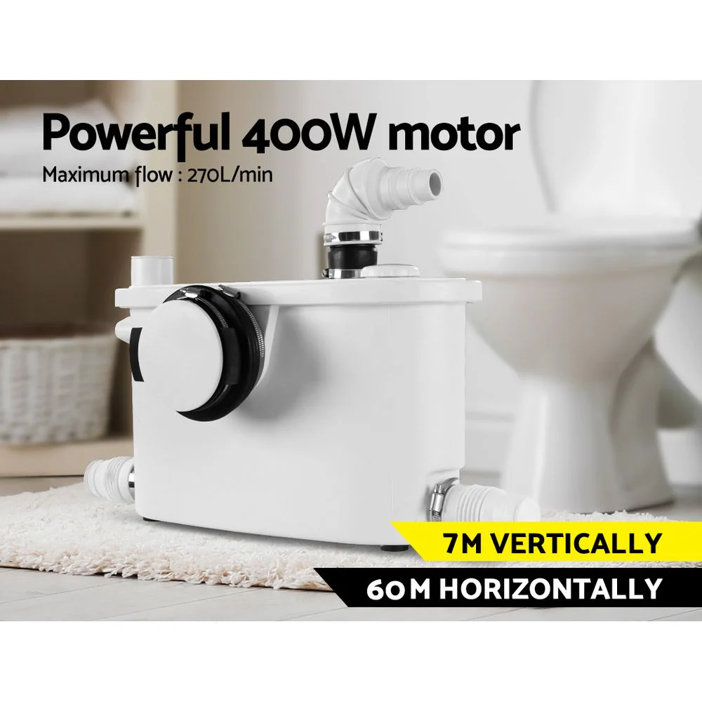Giantz Macerator Sewerage Pump Waste Water Marine Toilet Disposal Unit Clean - Image 4