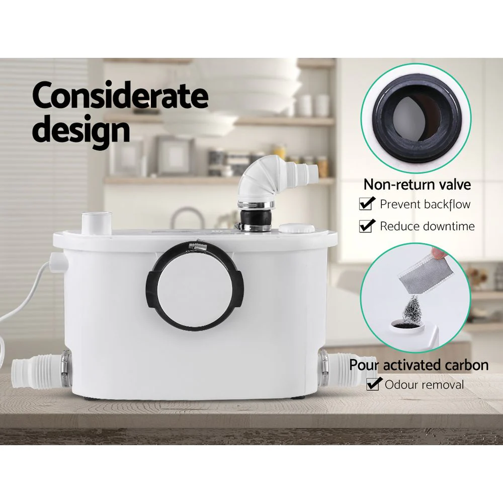 Giantz Macerator Sewerage Pump Waste Water Marine Toilet Disposal Unit Clean - Image 5